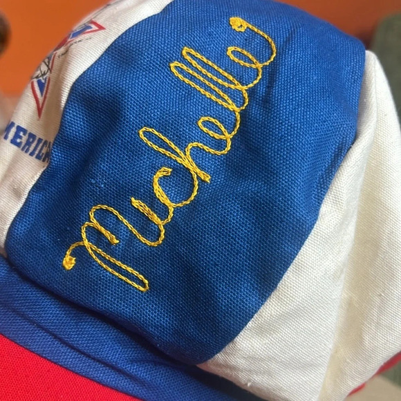 Vintage 70s Six Flags Great America Bugs Bunny Patriotic Engineer Hat USA - Picture 7 of 16